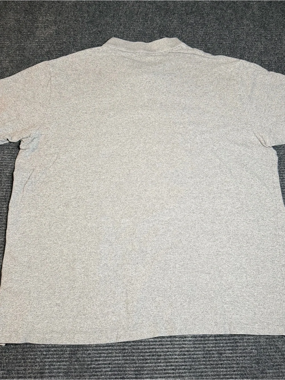 Ralph Lauren Men's Light Grey Heather Polo Shirt with Navy Pony